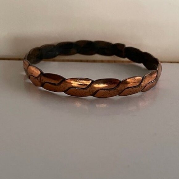 Vtg. COPPER CUFF/BANGLE BRACELETS -  Set of 5, early 1900's - Picture 6 of 11